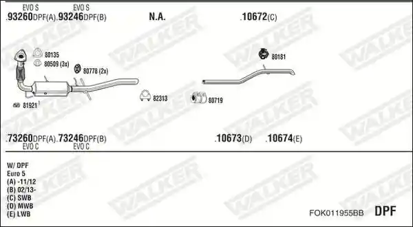 WALKER FOK011955BB