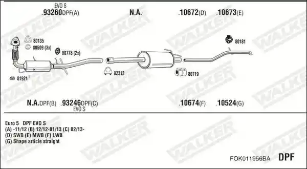 WALKER FOK011956BA