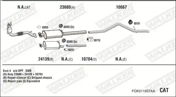 WALKER FOK011957AA