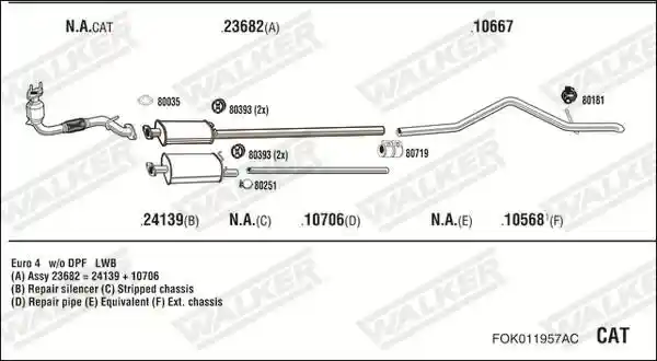 WALKER FOK011957AC