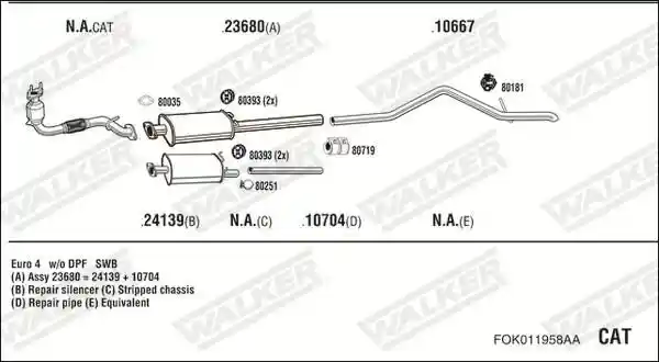 WALKER FOK011958AA