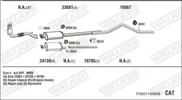 WALKER FOK011958AB