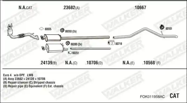 WALKER FOK011958AC