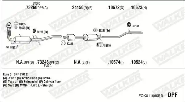 WALKER FOK011960BB