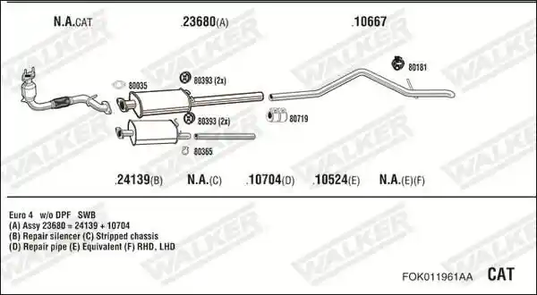 WALKER FOK011961AA