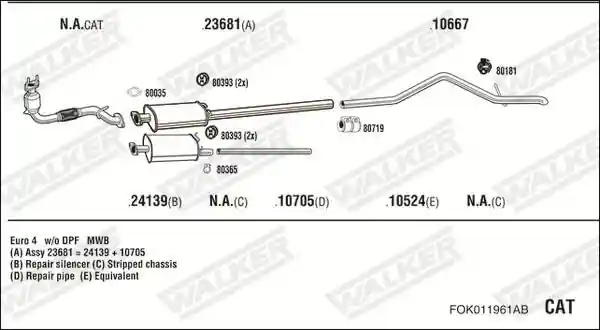 WALKER FOK011961AB