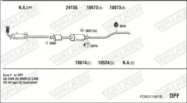 WALKER FOK011961B