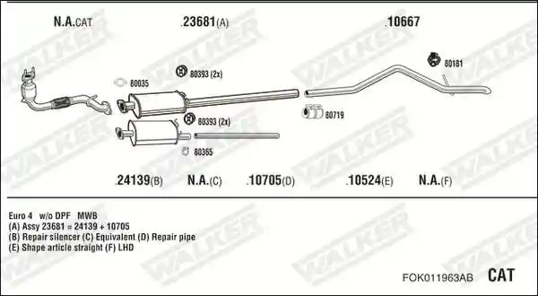 WALKER FOK011963AB