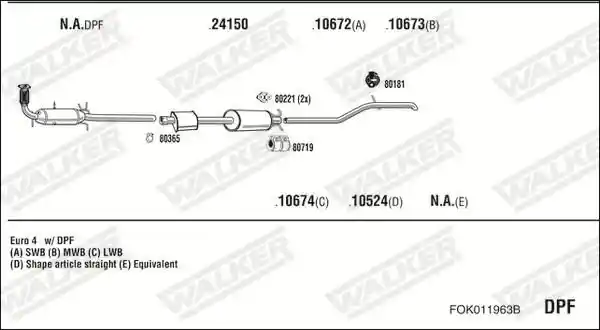 WALKER FOK011963B