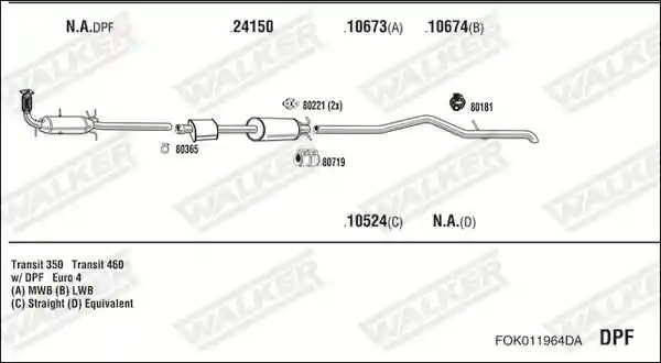 WALKER FOK011964DA
