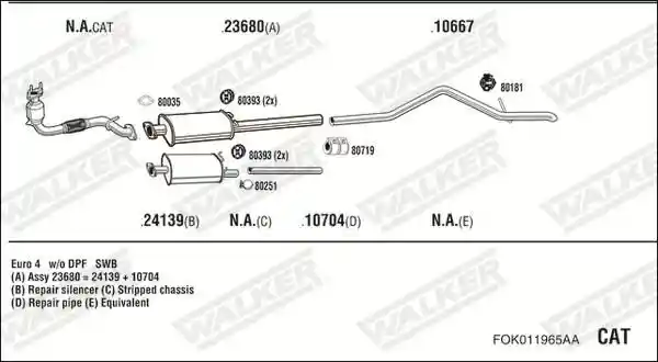 WALKER FOK011965AA