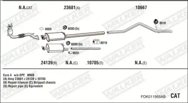 WALKER FOK011965AB