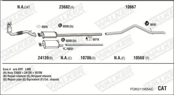 WALKER FOK011965AC