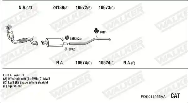 WALKER FOK011966AA