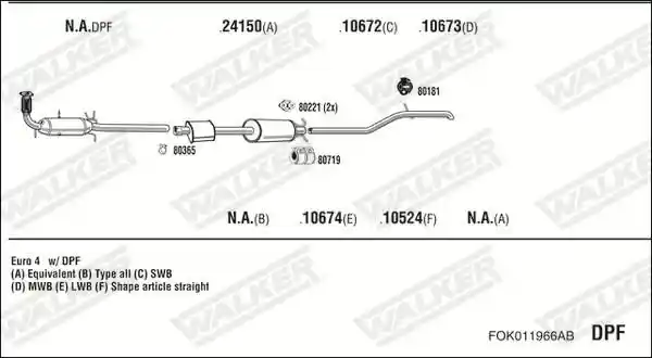 WALKER FOK011966AB