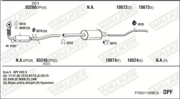 WALKER FOK011968CA