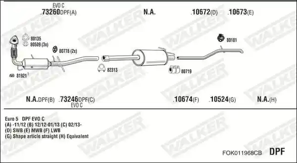 WALKER FOK011968CB