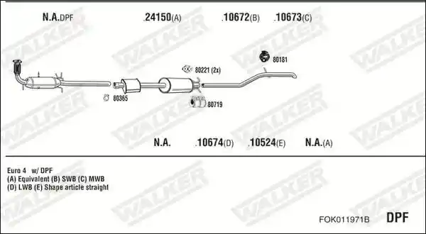 WALKER FOK011971B