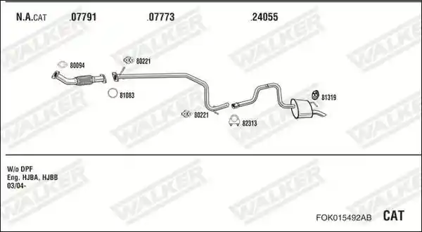 WALKER FOK015492AB