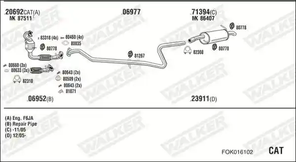 WALKER FOK016102