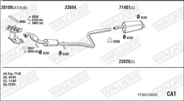 WALKER FOK016625
