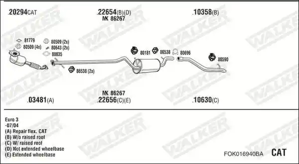 WALKER FOK016940BA