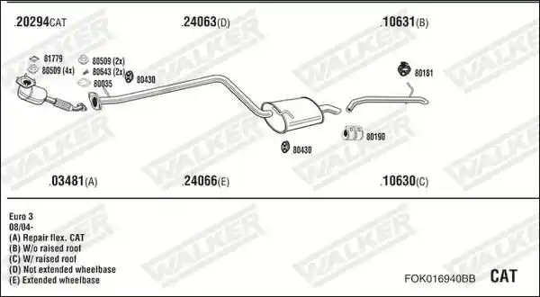 WALKER FOK016940BB