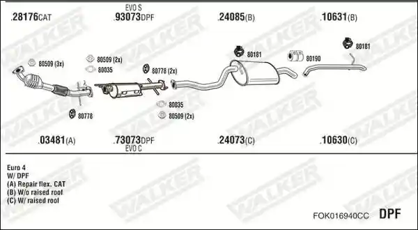 WALKER FOK016940CC