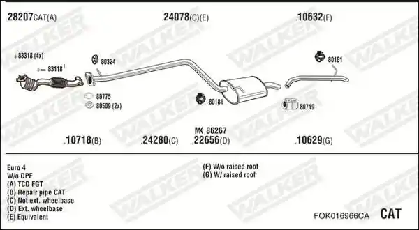 WALKER FOK016966CA