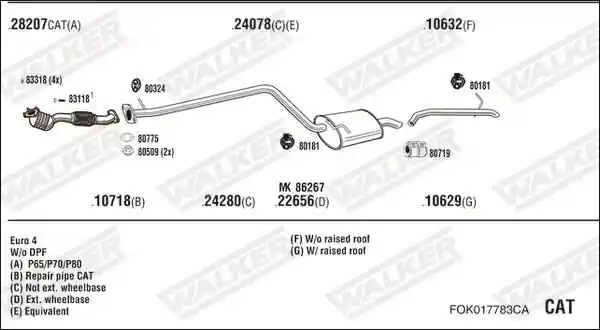 WALKER FOK017783CA