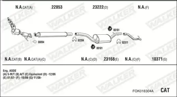 WALKER FOK018304A