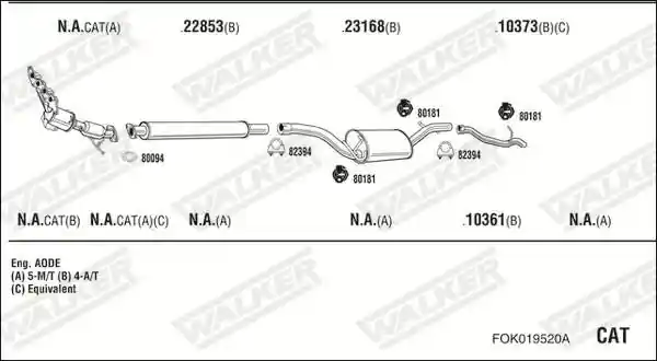 WALKER FOK019520A