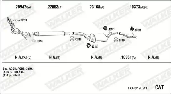 WALKER FOK019520B