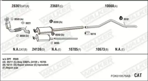 WALKER FOK019570AB