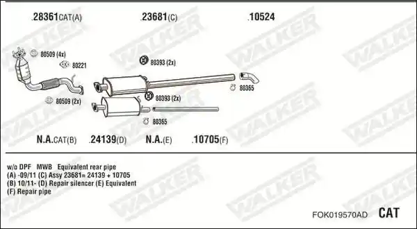 WALKER FOK019570AD