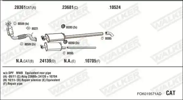 WALKER FOK019571AD