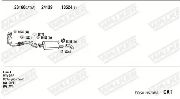 WALKER FOK019573BA