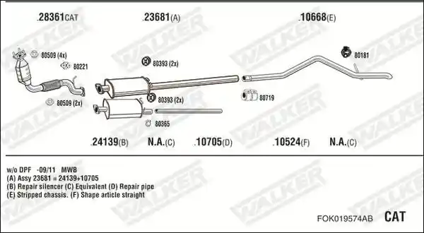 WALKER FOK019574AB