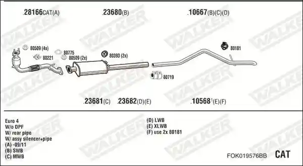 WALKER FOK019576BB