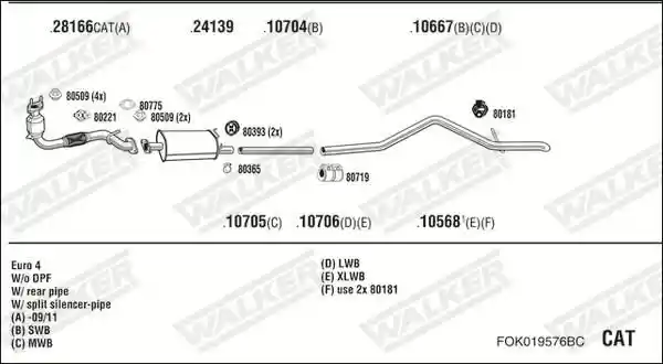 WALKER FOK019576BC