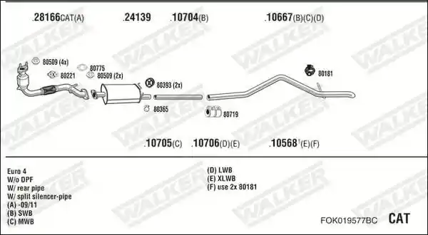 WALKER FOK019577BC