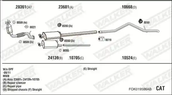 WALKER FOK019586AB