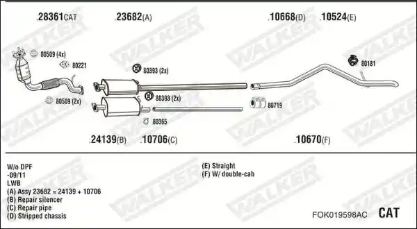 WALKER FOK019598AC