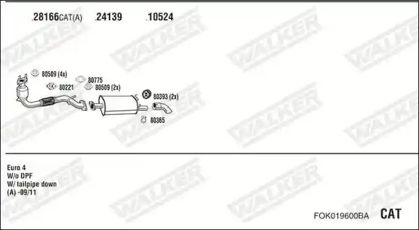 WALKER FOK019600BA