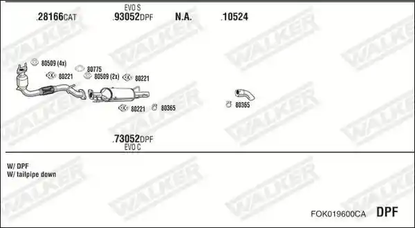 WALKER FOK019600CA
