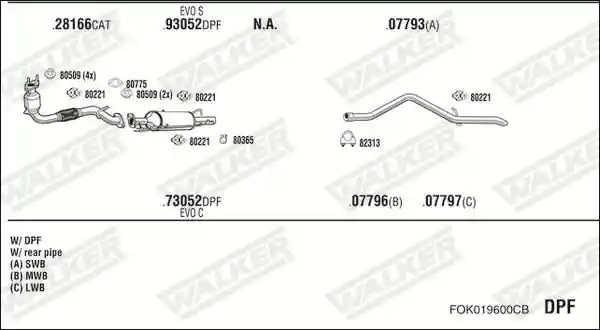 WALKER FOK019600CB