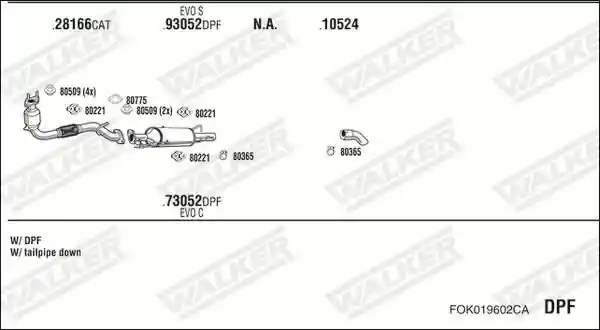 WALKER FOK019602CA