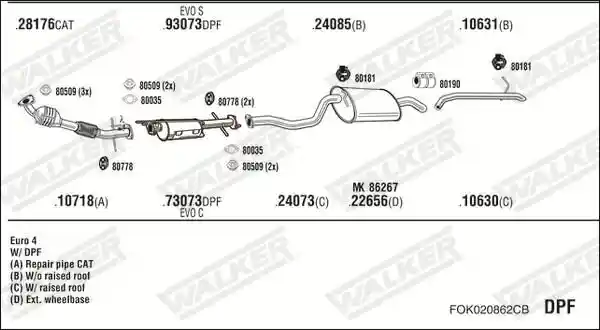 WALKER FOK020862CB