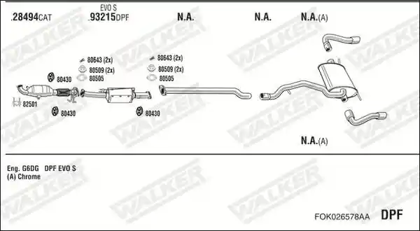 WALKER FOK026578AA