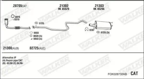 WALKER FOK028732AB